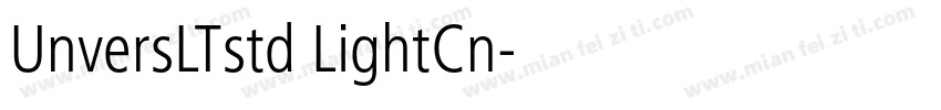 UnversLTstd LightCn字体转换
